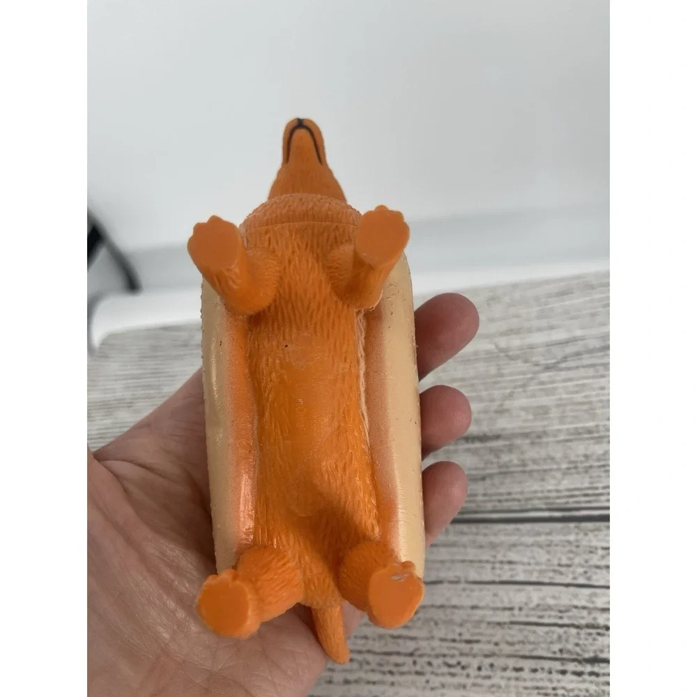Ankyo Dachshund Hot Dog With Mustard Fig‎ Pre-owned Wear As Shown